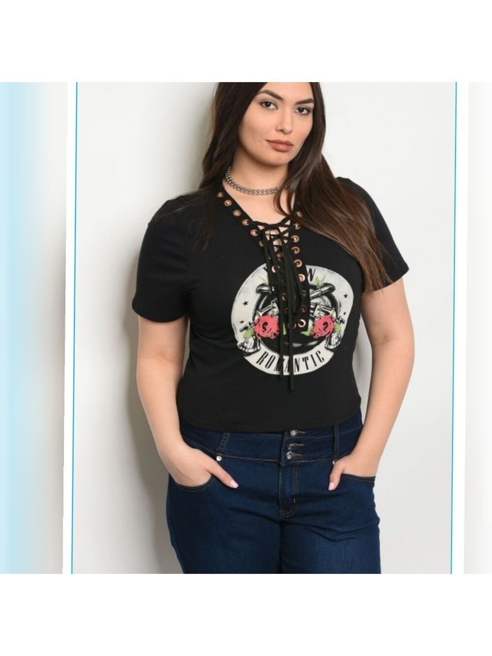 💗HOST PICK💗💋BLACK "ROMANTIC" PRINT PLUS SIZE